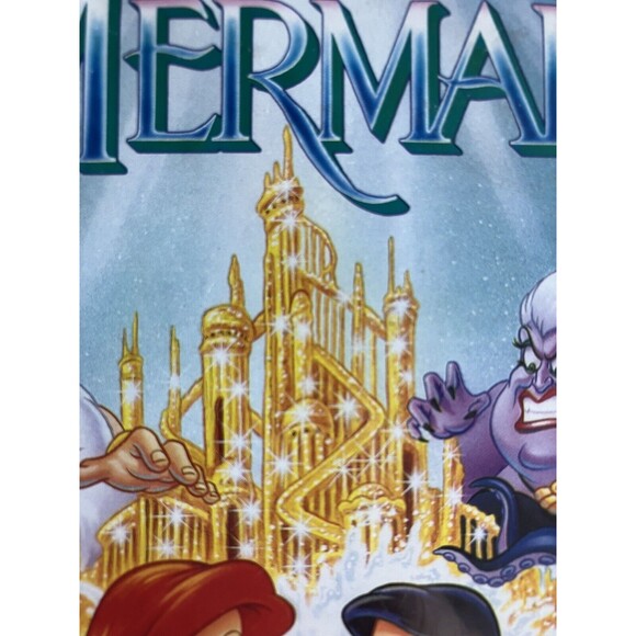 *RARE* Black Diamond Disney The Little Mermaid (VHS, 1989) BANNED COVER ART - Picture 11 of 13